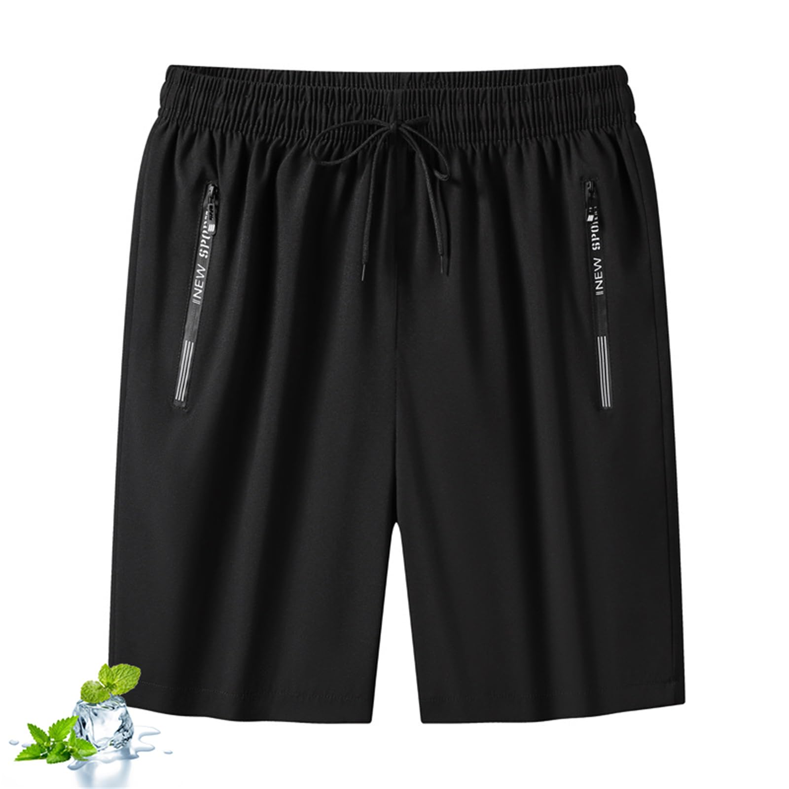 Lanenow Shorts for Women, IcedActive - Unisex Ice Silk Quick Drying Stretch Shorts, Plus Size Ice Silk Stretch Shorts