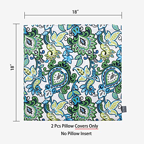 Coussin extérieur imperméable bleu botanique pour salon de jardin