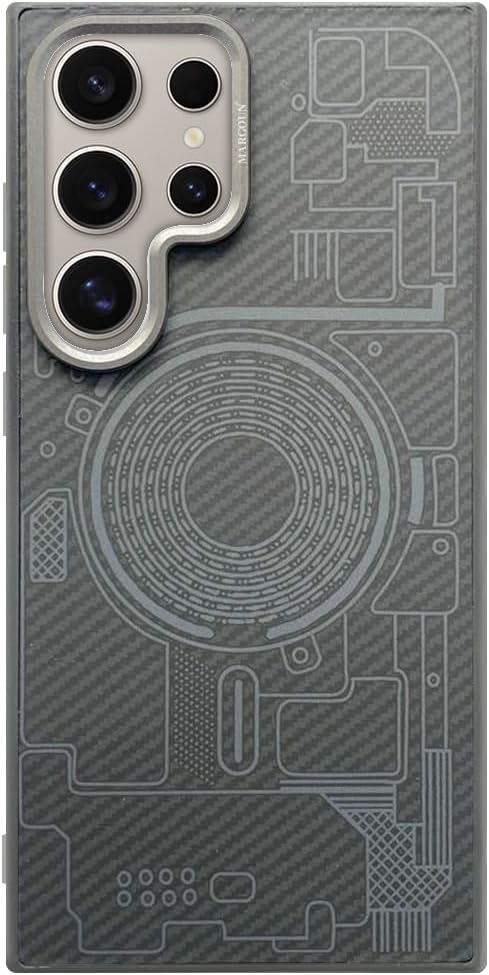 MARGOUN for Samsung Galaxy S24 Ultra Aramid Carbon Fiber Case (J)