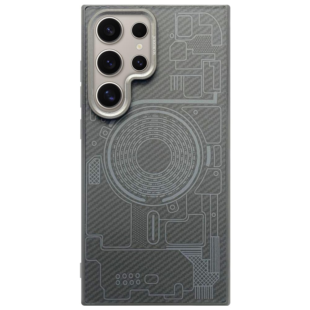 MARGOUN for Samsung Galaxy S24 Ultra Aramid Carbon Fiber Case (J)