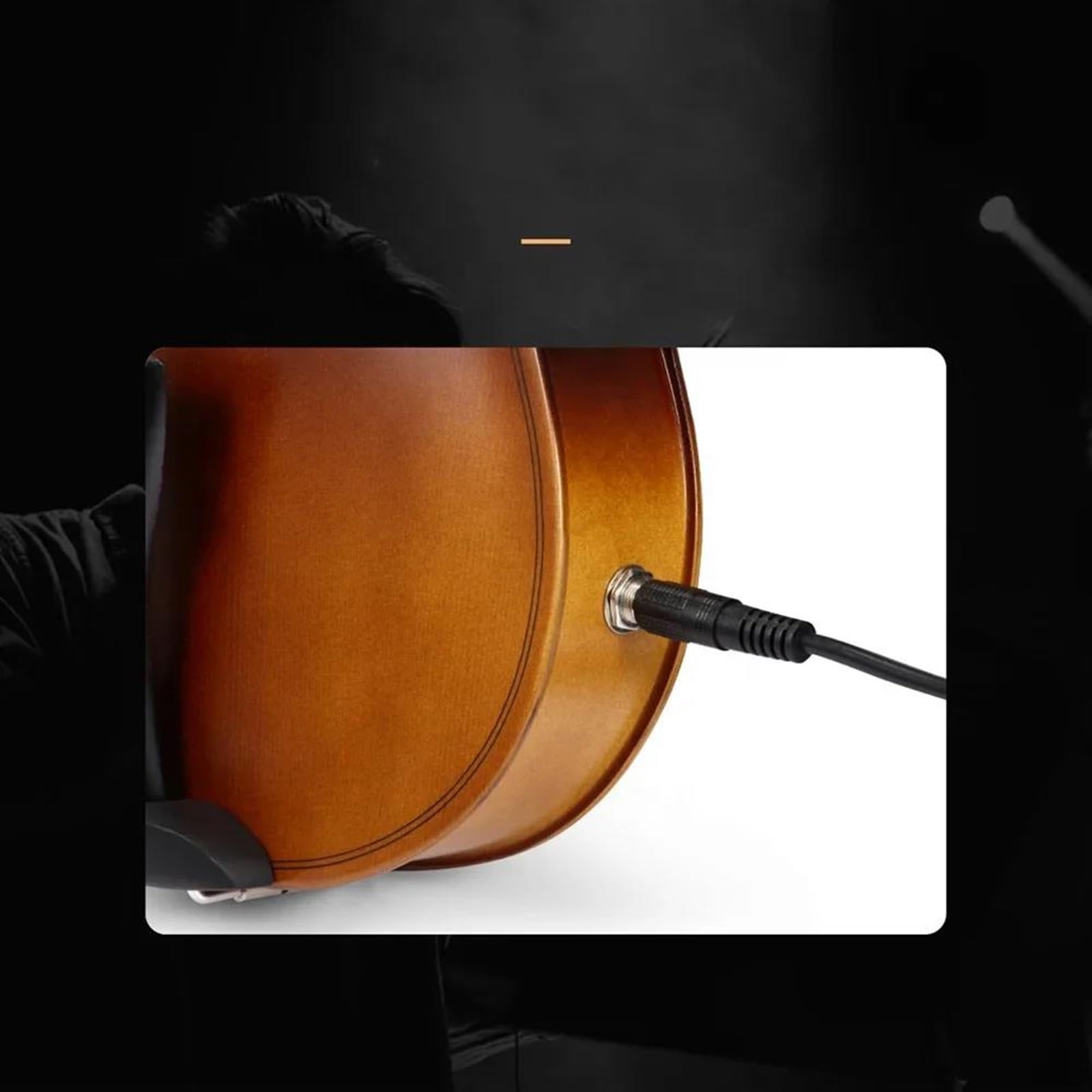 Violine Anfänger-Starter-Set Für Elektrische Violine Aus Massiver Fichte Mit Schwarzem Etui Bogen Und Schulterstütze(1/4)