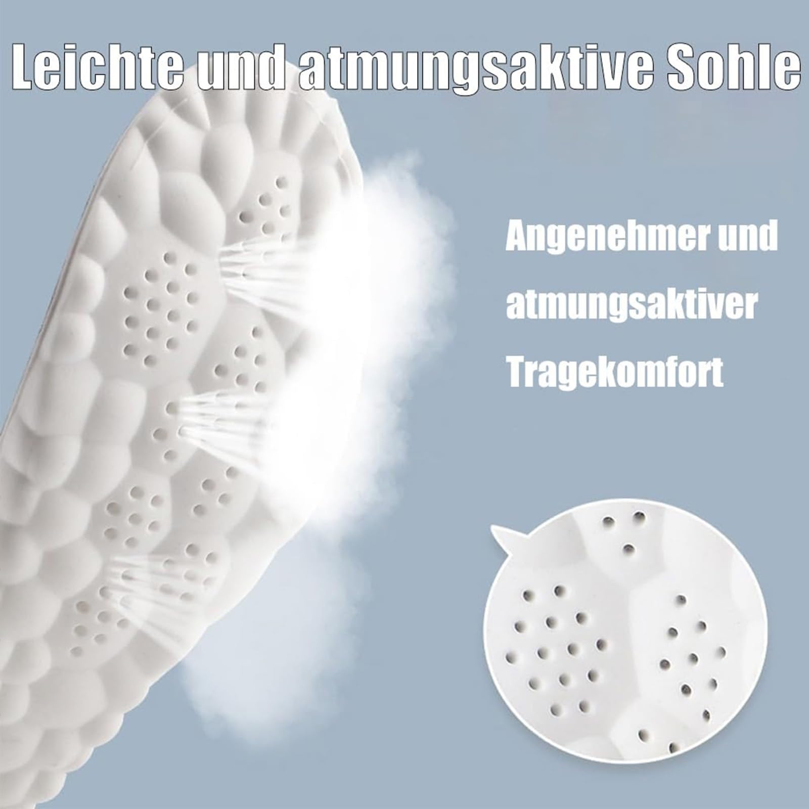 Stepry Einlegesohlen, Stepry - Komfort Einlegesohlen, 4D-Memory-Schaum Plantarfasziitis Einlagen mit Fußgewölbeunterstützung, Leicht & Atmungsaktiv, für Gehen ist Einfacher(B+B+B,41-42)