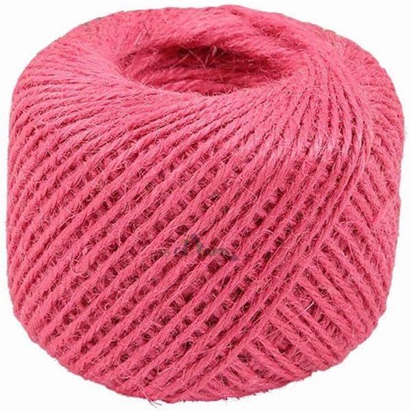 9Pcs Natural 50M Useful Burlap Hessian Jute Twine Cord