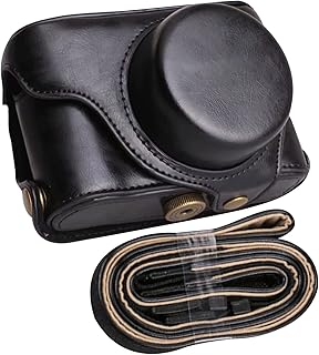 NATEFEMIN Carrying Leather Case Storage Bag+ Shoulder Strap for Fujifilm X100V X100F X100T X100S X100 Camera Accessory Part