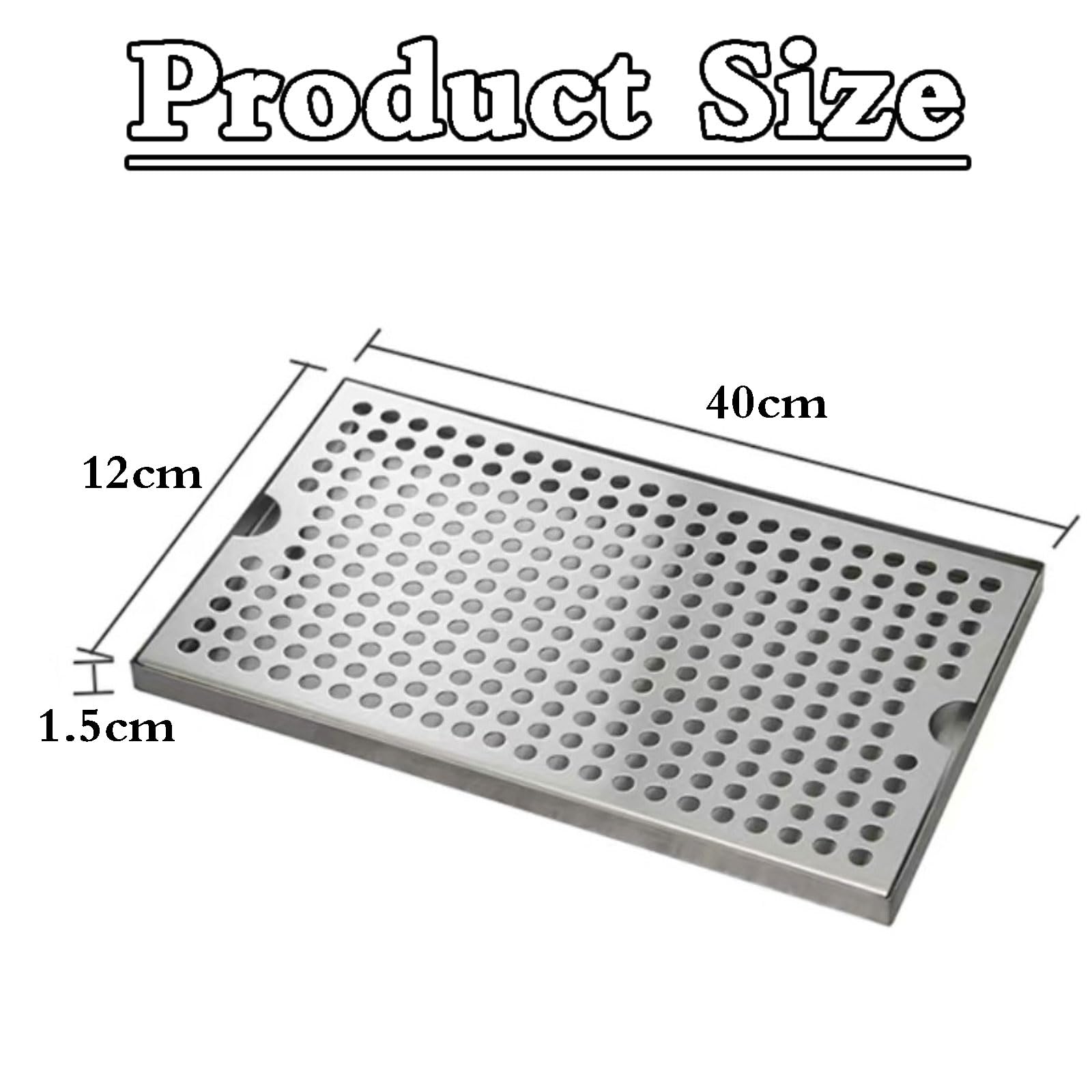 Vassoio Raccogligocce in Acciaio Inox,Vaschetta Raccogligocce,Staccabile,Facile da Pulire,per ristoranti,cucine,Bar Domestici,banconi Bar,taverne e postazioni di Servizio Bevande