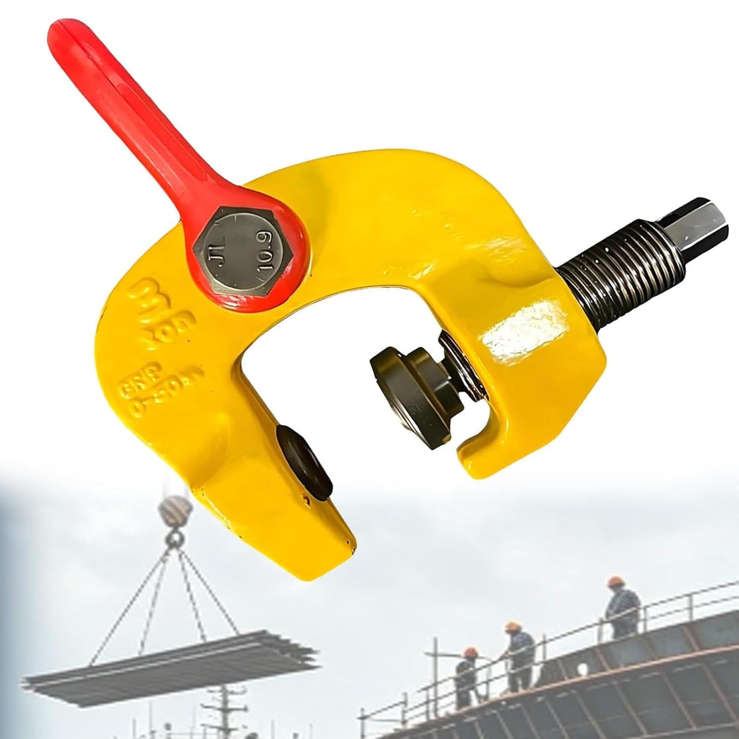 UORDBY Heavy Duty Screw Plate Clamp 1.5T/3T, Vertical Lifting, Forged Steel Hoist 1.5T-2items