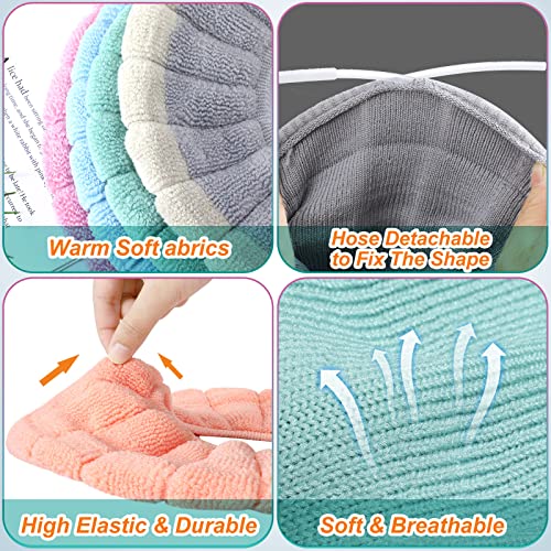 Reginary 16 Pcs Thicker Toilet Seat Cover Pads Bathroom Soft Toilet Seat Warmer Stretchable Washable Fibre Cloth Toilet Seat Cushion Cover Toilet Seat Cover, Easy Installation #TOP3