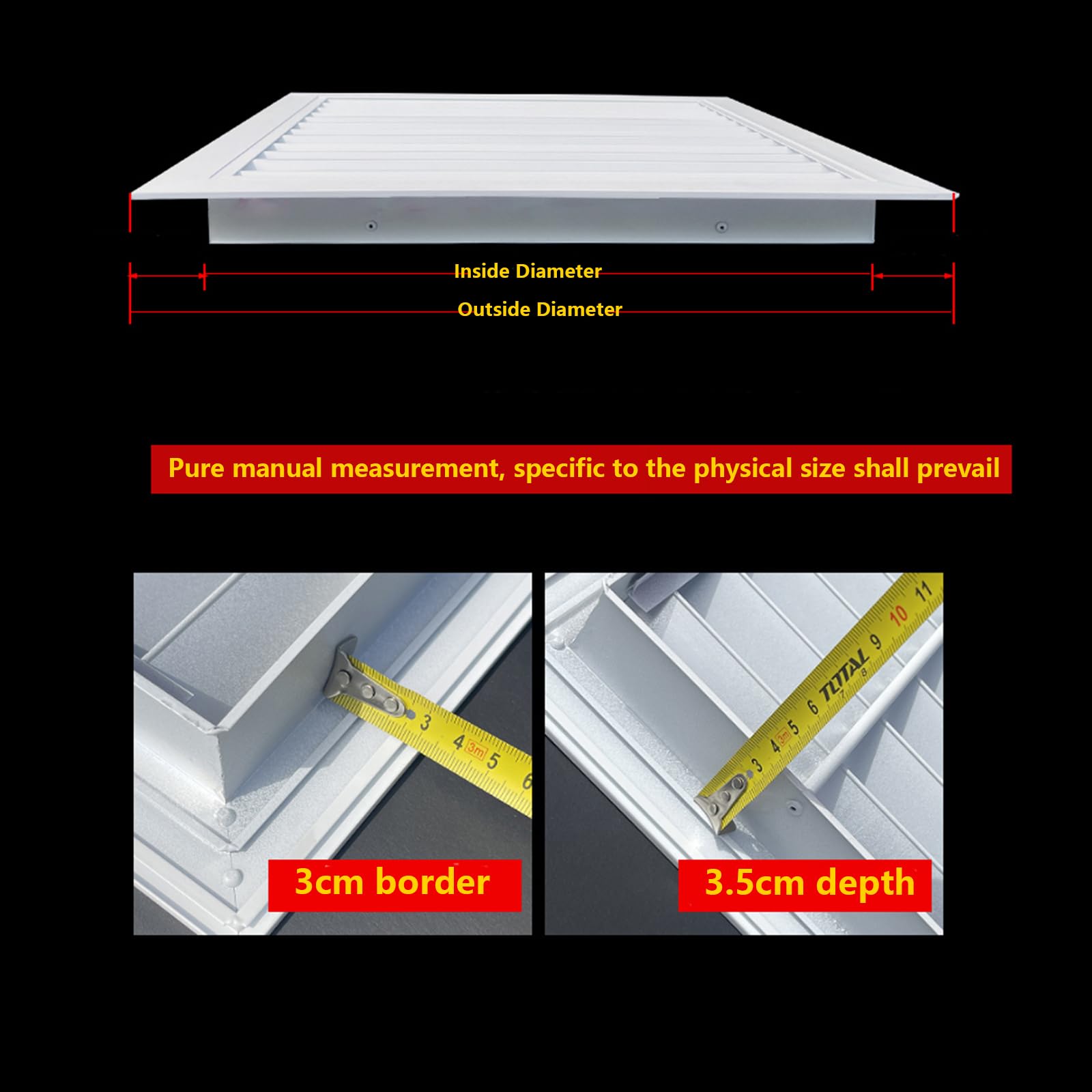 Cubiertas de ventilación cuadradas de aluminio para paredes, sistemas de ventilación de rejillas HVAC y rejillas de retorno reguladores de ventilación ajustables para un control óptimo del flujo de