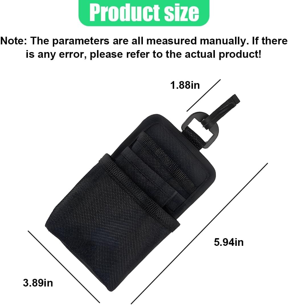 Organizzatore Aria per Abarth 595 312 I 2012-2025 | Tasca Portaoggetti Auto Tessuto Oxford Supporto Cellulare Aggancio Nero