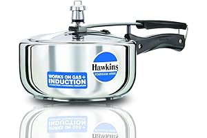 Hawkins 3L Stainless Steel Pressure Cooker for Healthier Haozens
