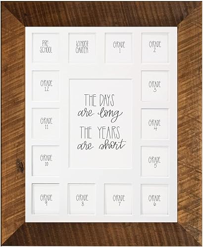 Miniatura 9 de All Things For Mom Tapete de fotos para días escolares con múltiples aperturas, collage de fotos de años escolares, sin marco, 2 preescolares y