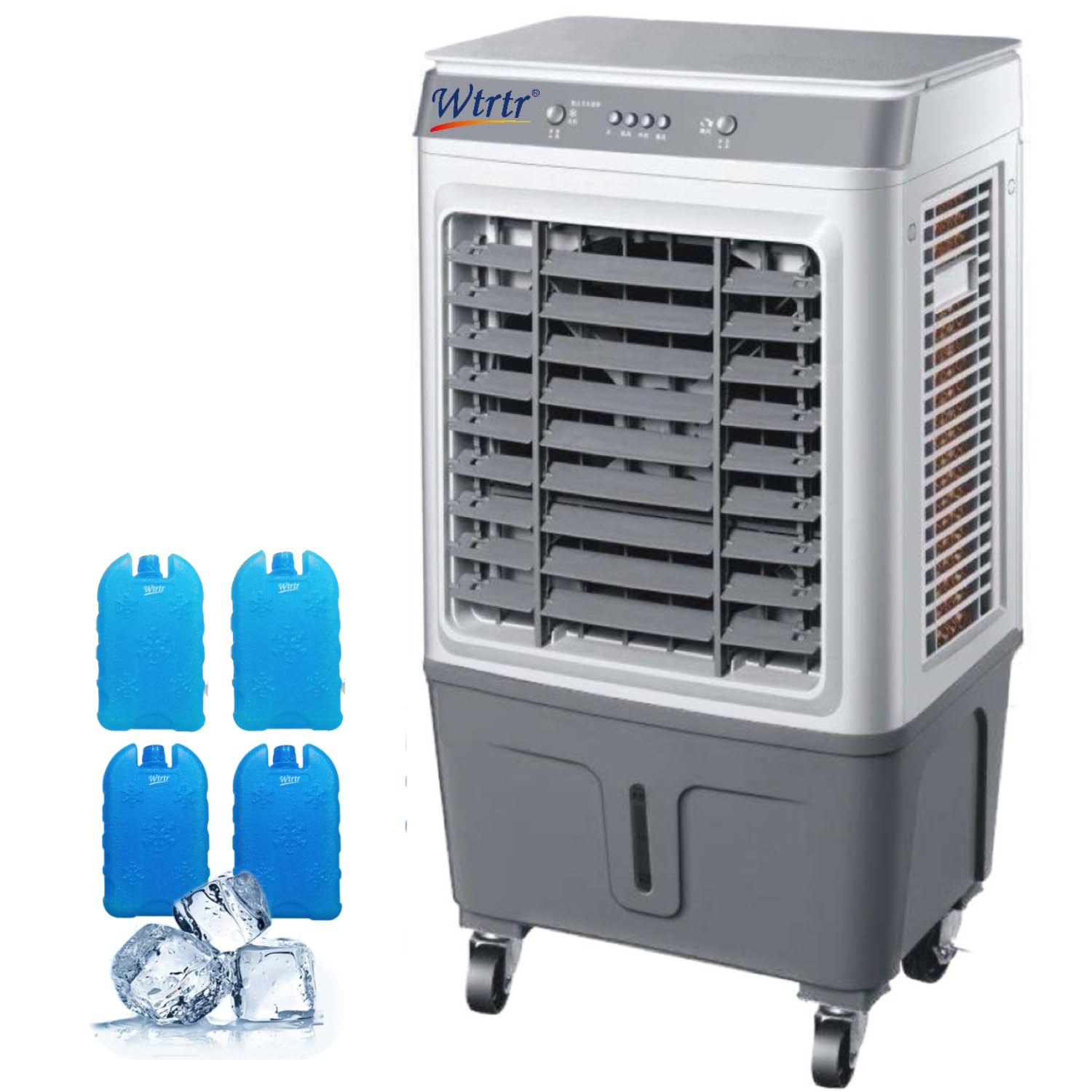 Wtrtr 25L Home Air cooler,Outdoors Water-Cooled Moving Air Cooler, Home Air-Conditioning Fan, 3-In-1 Evaporative Air Cooler (25L)