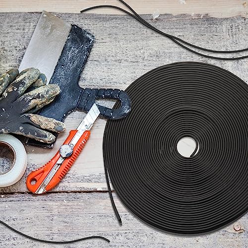 Image of Frienda Backer Rod Foam Rubber Caulk Saver Concrete Expansion Joint Filler Weather Strip Seal for Gaps and Joints (Black,3 /8 Inch x 20 ft)