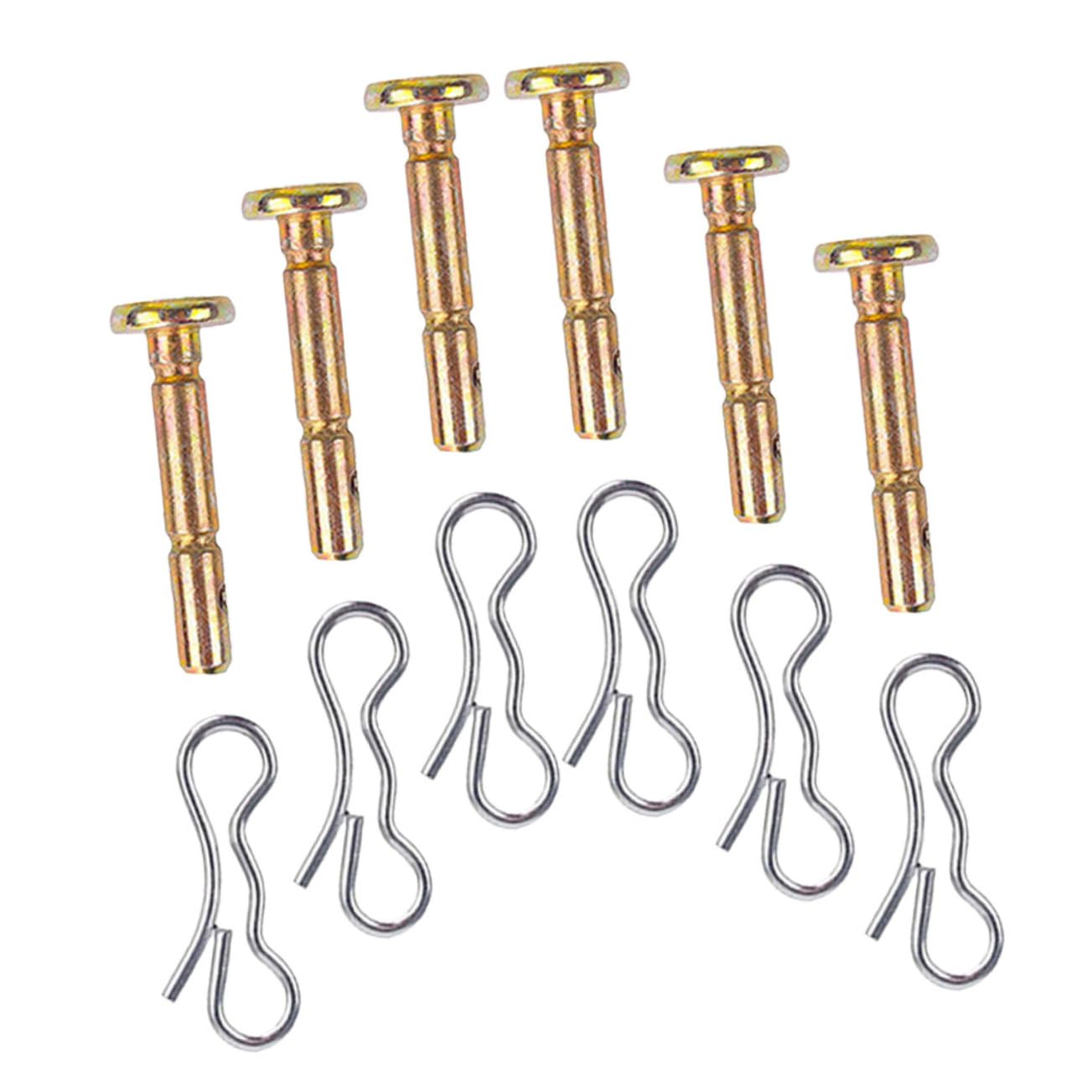 Levemolo Shear Pin Set 12pcs Replacement Shear and Cotter Pins Stainless Steel for ATV Plow Parts