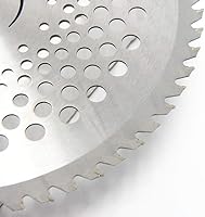 Vista 2 de Cuchilla de punta de carburo 80T de 8 pulgadas con adaptador de arandela, cortador de cepillo, cortador de malezas