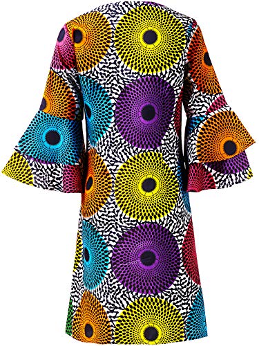 Image of SHENBOLEN Women African Print Jacket Dashiki Traditional Top Dress