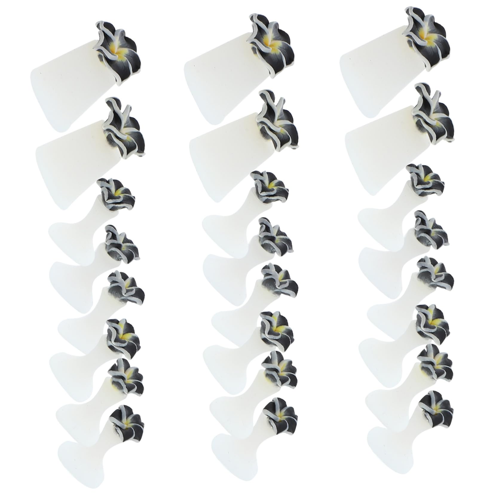 Didiseaon Toe Separators for Pedicure 3 Pack Silicone Toe Corrector Nail Art for Women Men Bunions