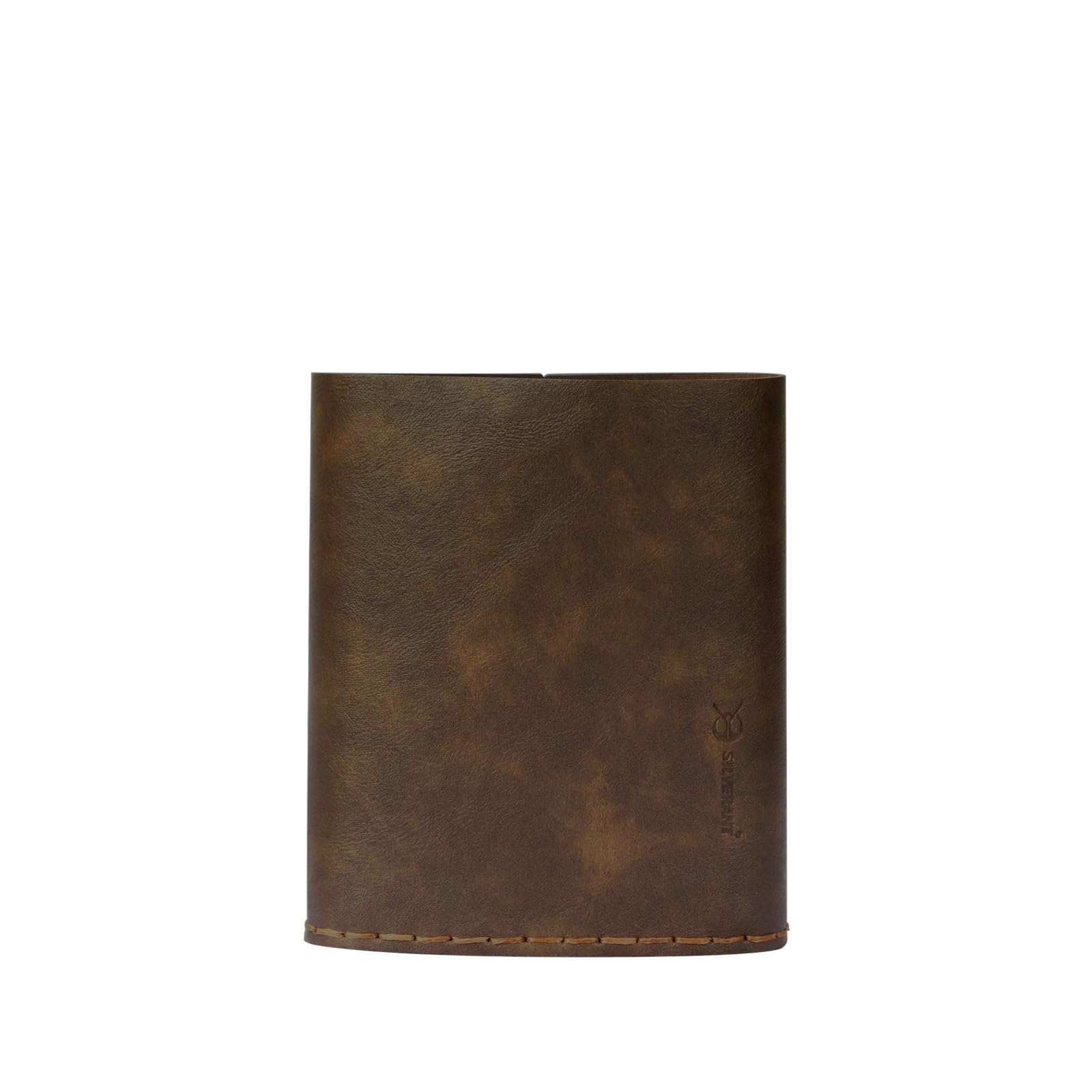 Titanium Flask Leather Sleeve Replacement Flask Holder for Whiskey Flask