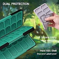 Vista 5 de PERFECTSIGHT 48 Switch Game Card Case for Nintendo Switch OLED Switch Lite, Cute 48 Game Holder Cartridge Case for Game Cards and SD Cards, Kawaii