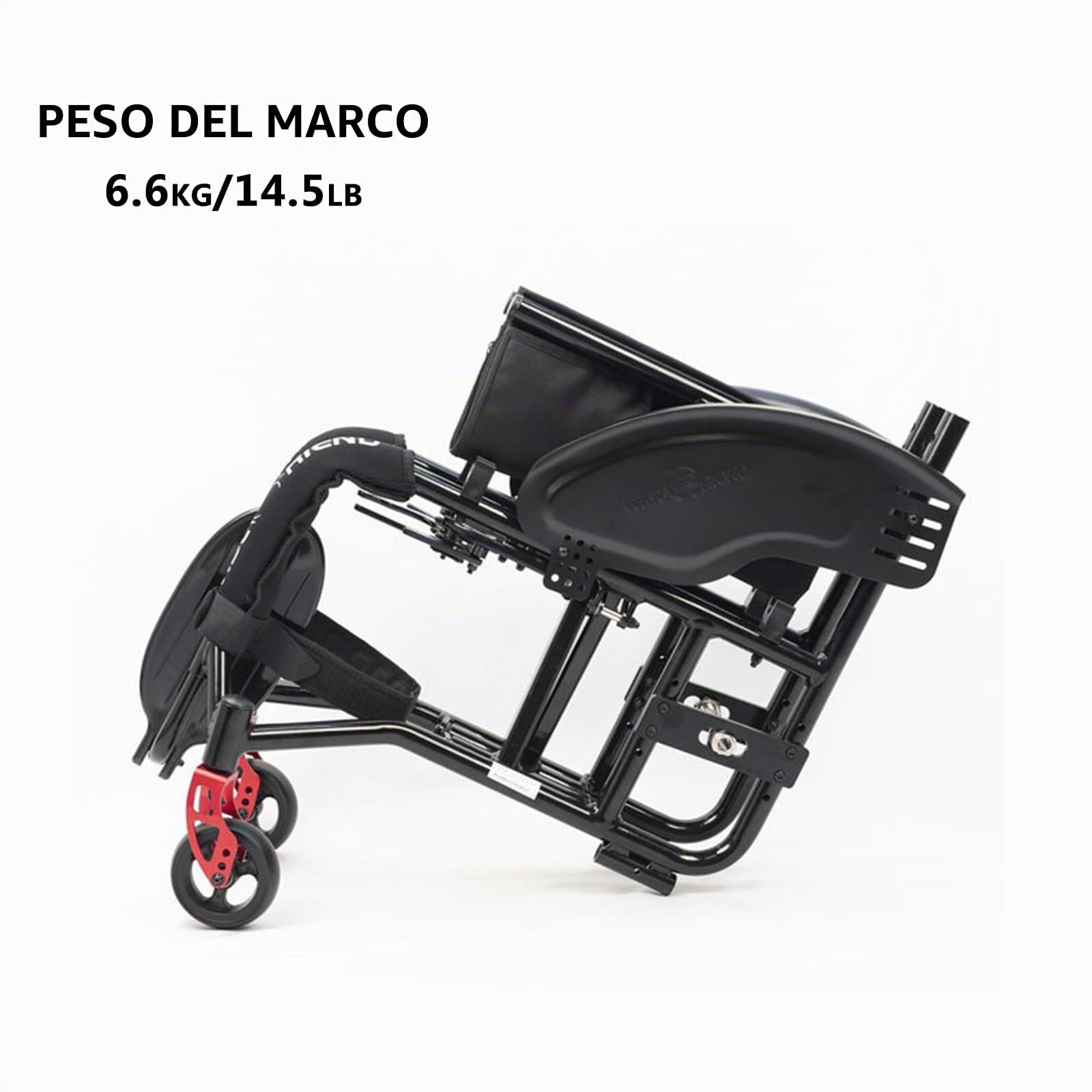Silla de Ruedas Ligera de Aleación de Aluminio para Adultos - Plegable, Deportiva, Autopropulsada, Manual - Ayuda de Movilidad