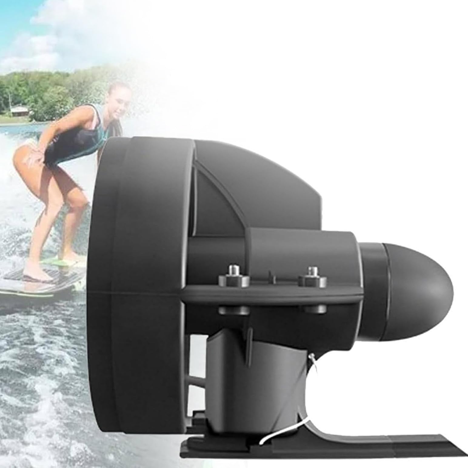 Aileron motorisé électrique sous-marin pour propulseur de kayak Sup 218 Wh Aileron arrière amovible Moteur sous-marin rechargeable Aileron arrière télécommandé