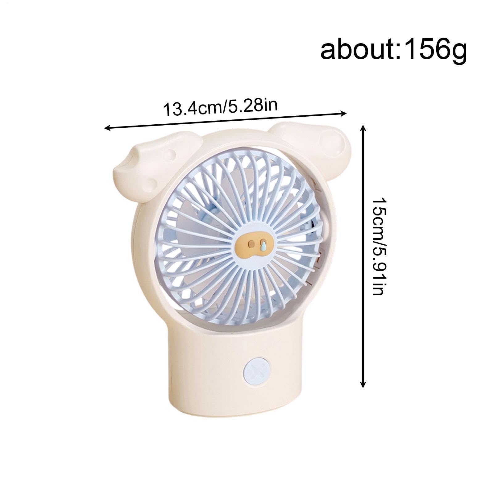 Generico Ventilatore Portatile Portatile Silenzioso, Angolo Regolabile per
