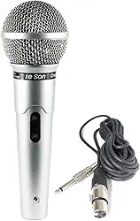 Microfone LeSon Mc-200 Dinamico Cardióide Profissional Prata