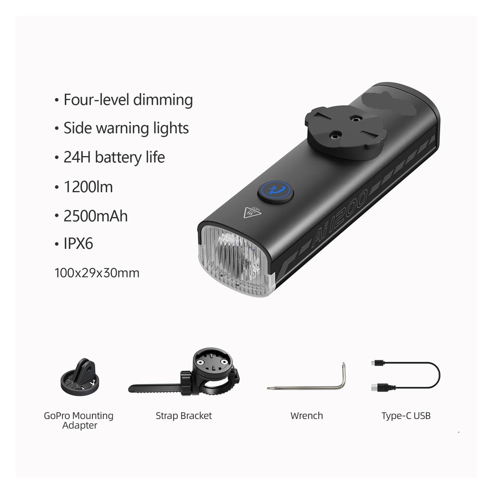 1 Juego de Luces for Bicicleta de 1200 lúmenes.