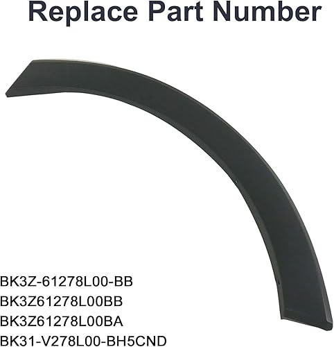 Miniatura 20 de Moldura para guardabarros de puerta delantera derecha, panel de arco de rueda, lado del pasajero, compatible con Ford Transit-150 Transit-250