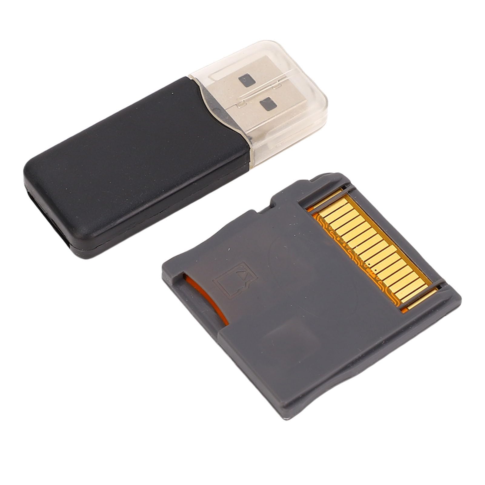 Tarjeta Flash de Videojuegos, Tarjeta de Memoria Flash con Chip ASIC y Lector de Tarjetas, para XL 2DS 3DS 3DS XL New New 2DS (Silver)