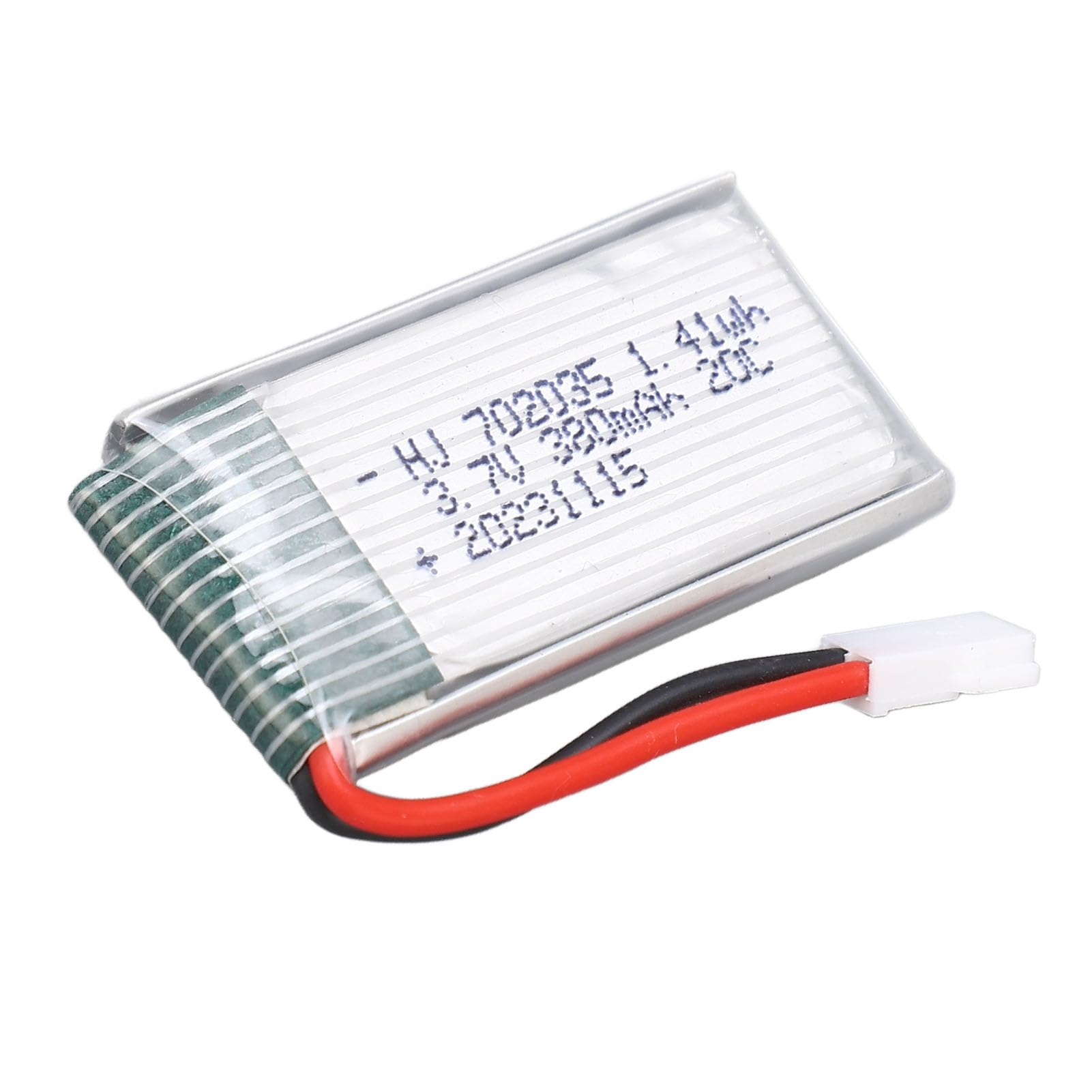 Batterie au Lithium pour Drone, 3,7 V 380 MAh 20 C avec Prise XH2.54 702035 RC Drone Lipo pour Accessoire