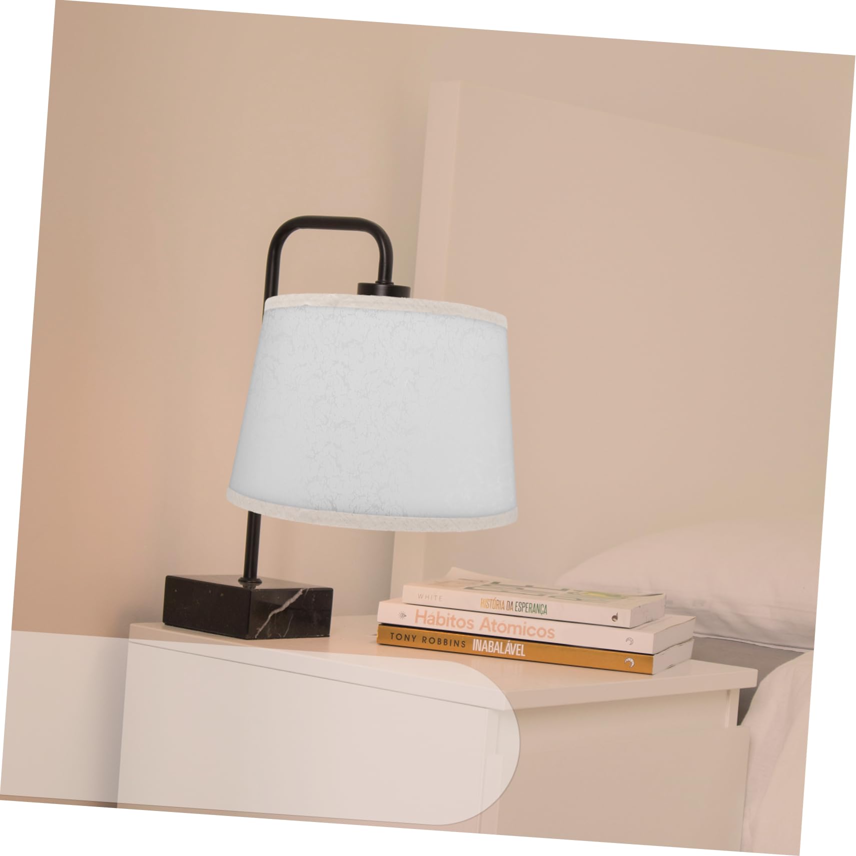 Materiale per Paralume in PVC Bianco a 2 Pezzi per DIY