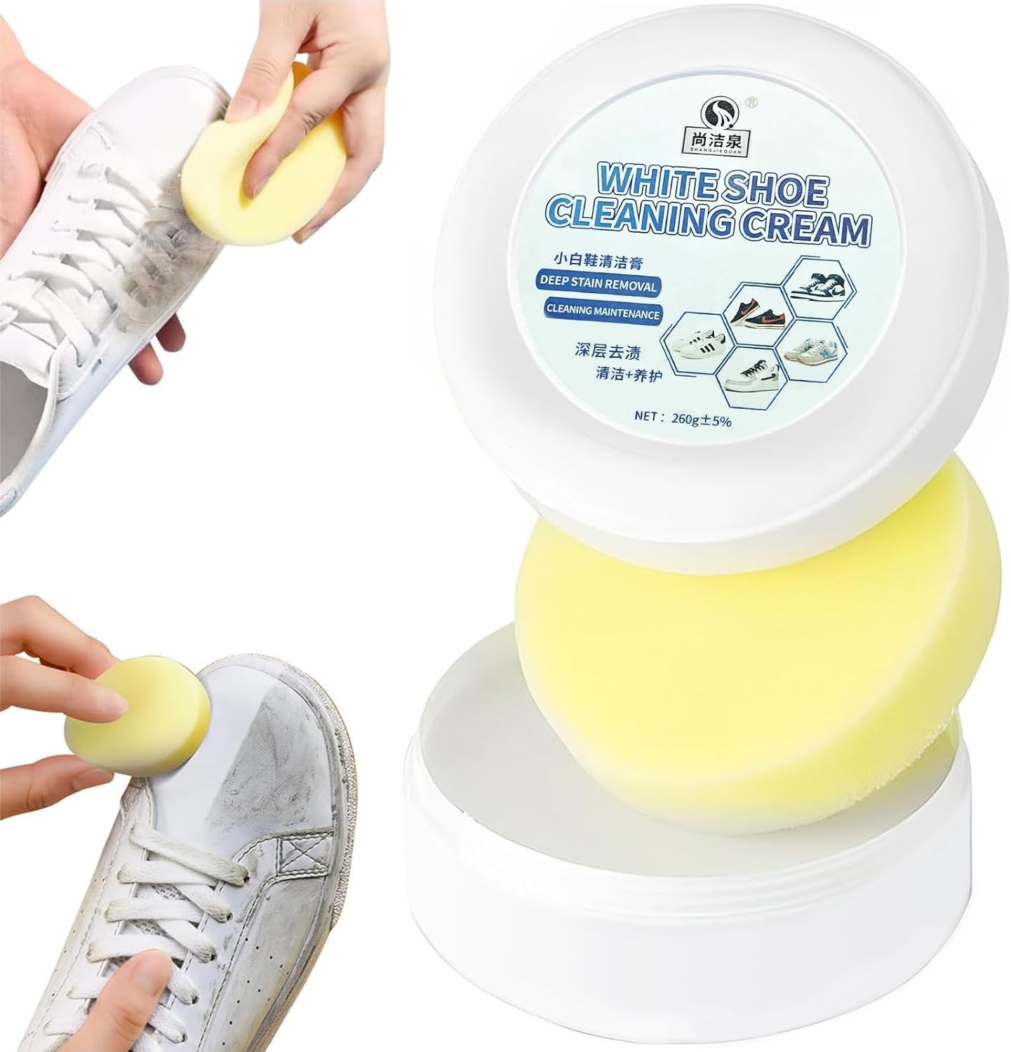 Cinwauvowhite Shoe Cleaner Multi Functional Cleaning And Descaling