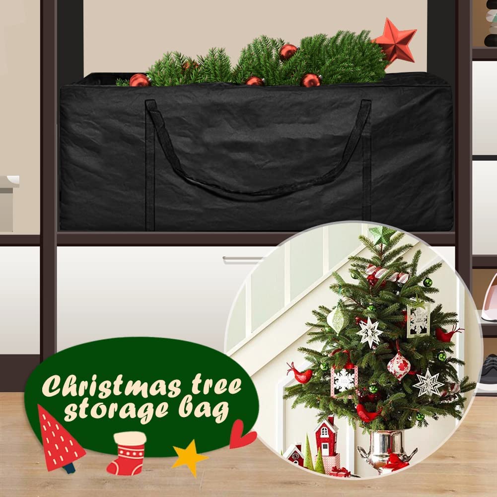 Sac de rangement pour coussins de jardin imperméable, anti-UV, 420D, grand sac de rangement pour coussins d'extérieur avec poignée de transport et fermeture éclair (173x51x76 cm)