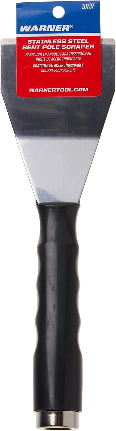 Warner 3" Stainless Steel Straight Blade Pole Scraper, 10736 : Tools & Home Improvement