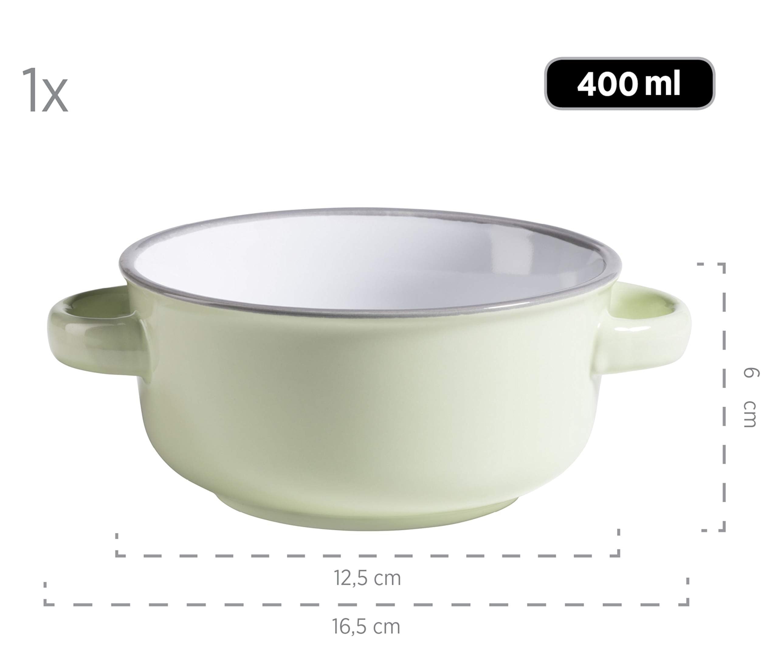 MÄSER Maila Service à soupe en céramique