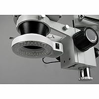 Vista 3 de AmScope LED-144S 144 LED anillo de luz para microscopio compacto ajustable + adaptador