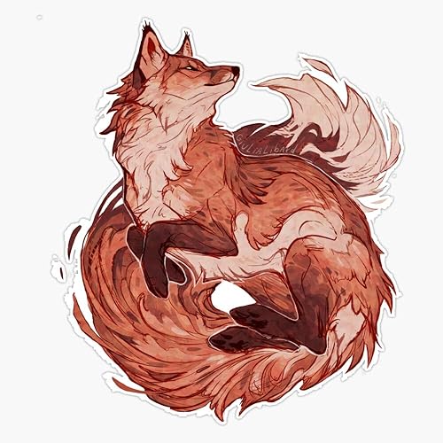 Red Fox 2018 - Adhesivo de vinilo impermeable para coche, laptop, pared, ventana, 5 pulgadas