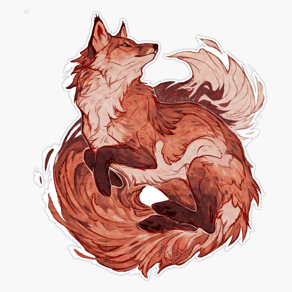 Red Fox 2018 Redraw Vinyl Waterproof Sticker Decal Car Laptop Wall Window Bumper Sticker 5"