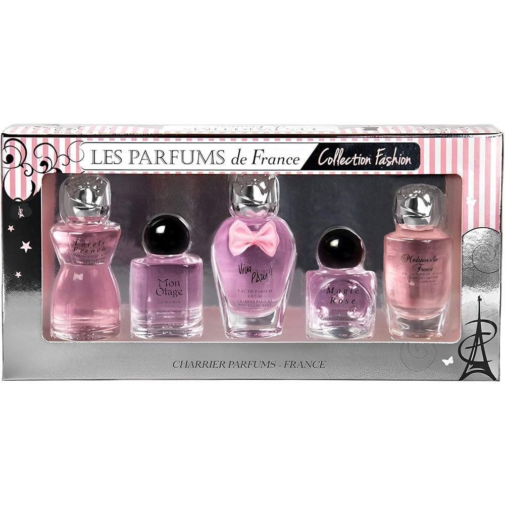 Charrier Parfums - Charrier Parfums - Les Parfums de France- 5 Eaux de Parfum Gift Set - Fashion Collection - Pink