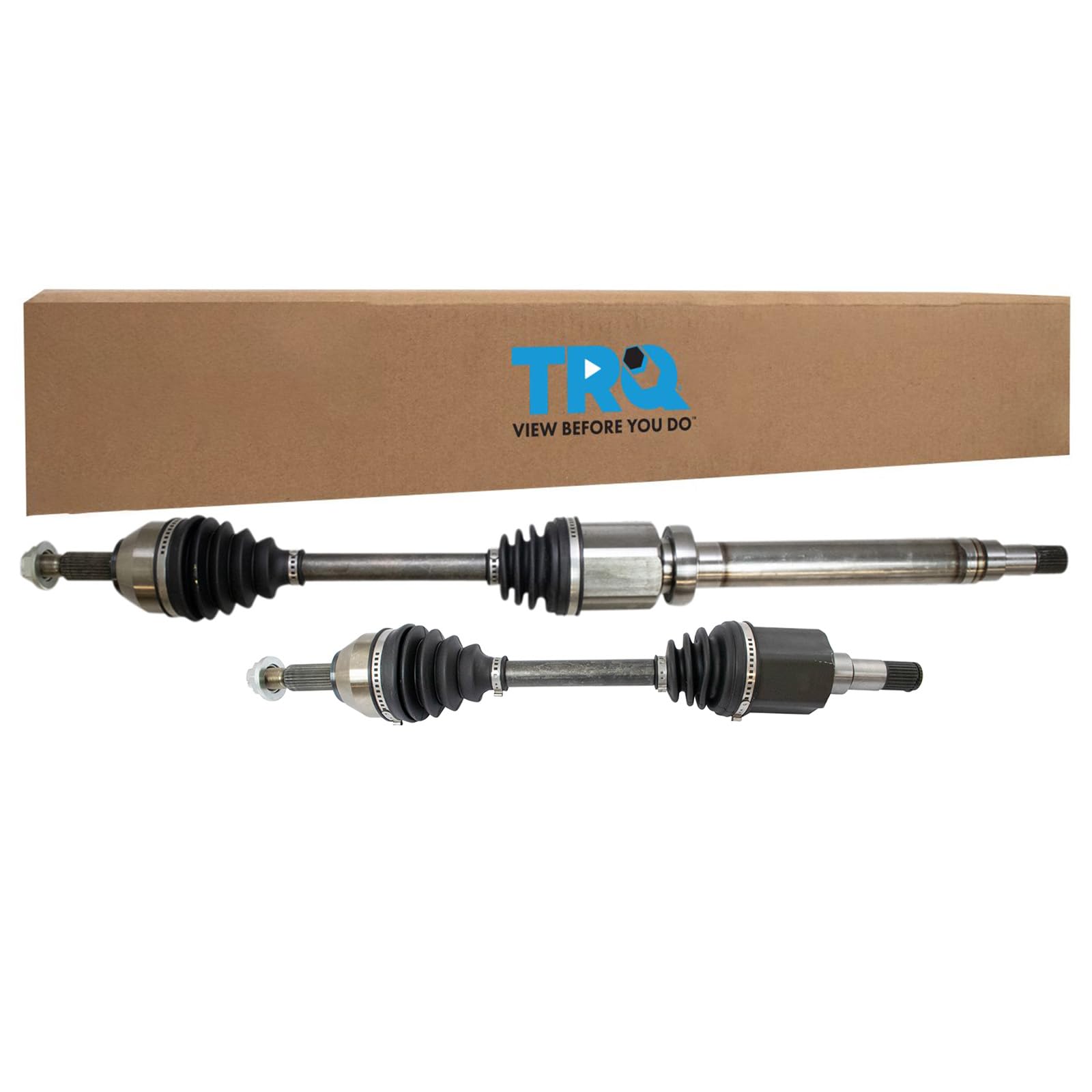 TRQFront Driver and Passenger Side CV Axle Shaft Assembly Set Compatible with 2010-2013 Ford Transit Connect