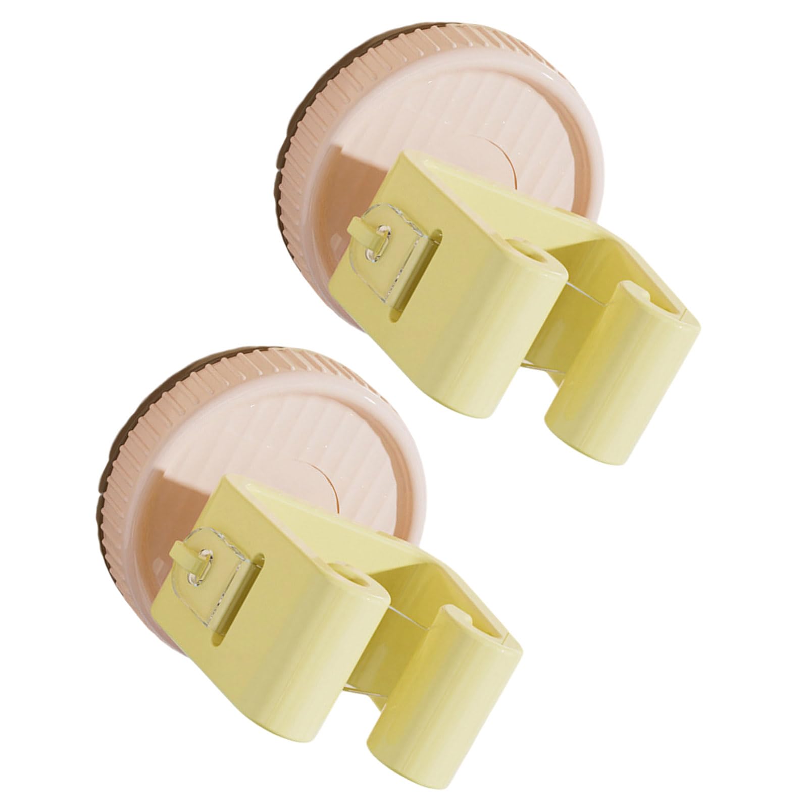 Tsophreniq 2Pcs Suction Mop Mop Holders Heavy Duty Wall Mount Cleaning Utensil Organiser Brackets for Kitchen Laundry or Bathroom Multi Purpose Holder