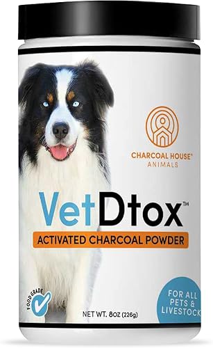 VetDtoxTM Activated Charcoal Powder For Pets & Livestock- 1 Quart by VetDtoxTM