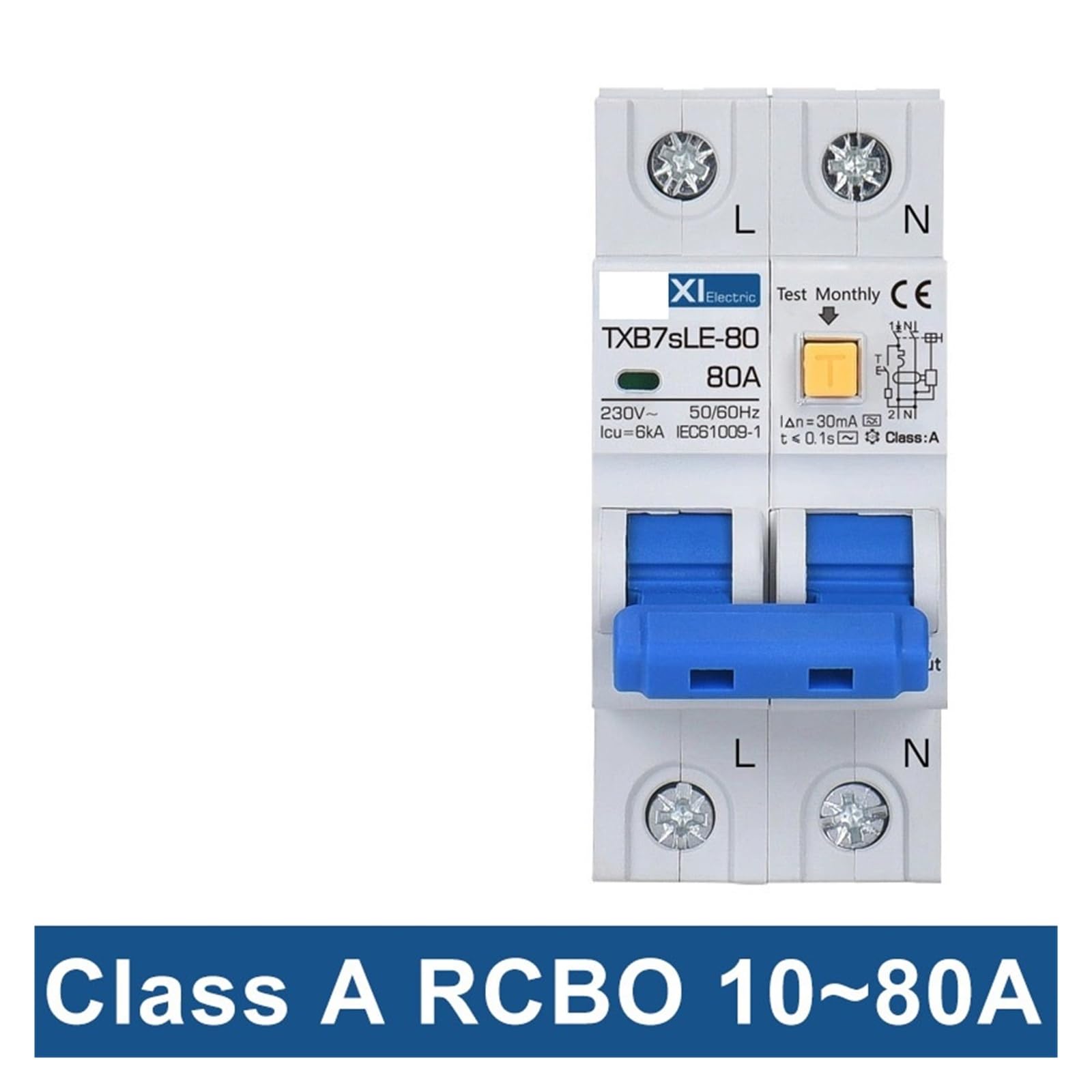 Interruttore automatico corrente residua CA 220V 110V 10A 16A 20A 32A 40A 63A 30mA 15mA Protezione dalle perdite
