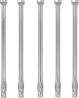 BBQ Future 67555 Grill Burner Tube Set for Weber Summit 440 450 Series Grills, 20 1/2" Stainless Steel Main Burner Tube ande Sear Burner Replacement Part for Weber Summit Gas Grills, 5 Pack