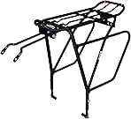 Ibera Bike Rack - Bicycle Touring Carrier Plus+ for Disc Brake/Non-Disc Brake Mount, Fat Tire Bikes, Frame-Mounted for Heavier Top & Side Loads, Height Adjustable for 26