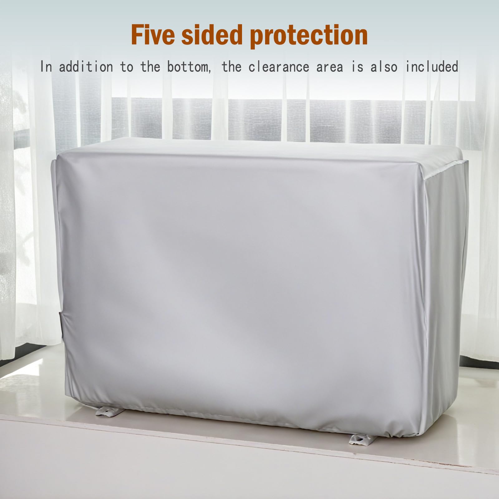Copri Condizionatore da Esterno, Fodera Protettiva per Condizionatore, Universale Impermeabile Copri Condizionatore da Esterno,Anti-Polvere Anti-Neve (86 x 32 x 56 cm/33,85 x 12,60 x 22,05 pollici)