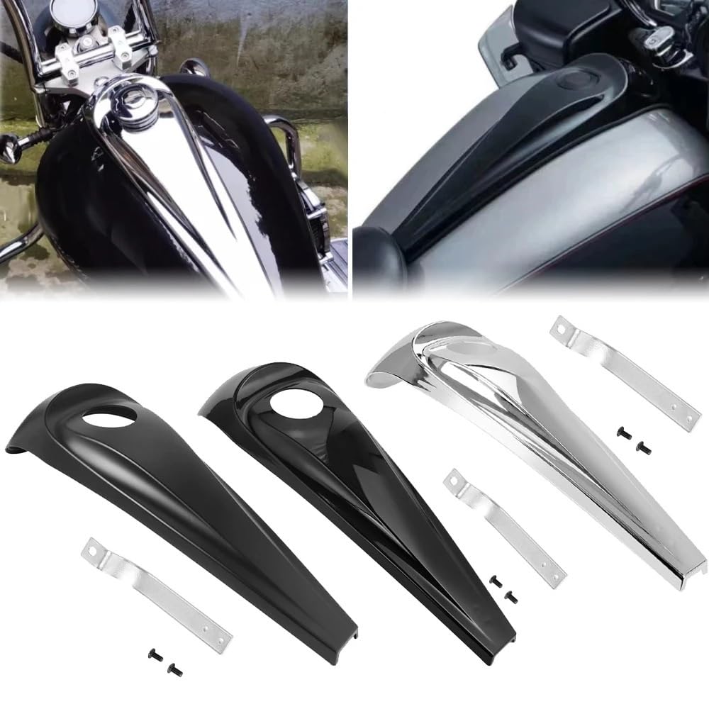 Płyta ochronna zbiornika Pasuje do Touring CVO Electra Road przemieszczanie się po ulicy 08-22 motocyklowy połysk matowy czarny gładki Dash pokrywa konsoli paliwa(Matte Black)