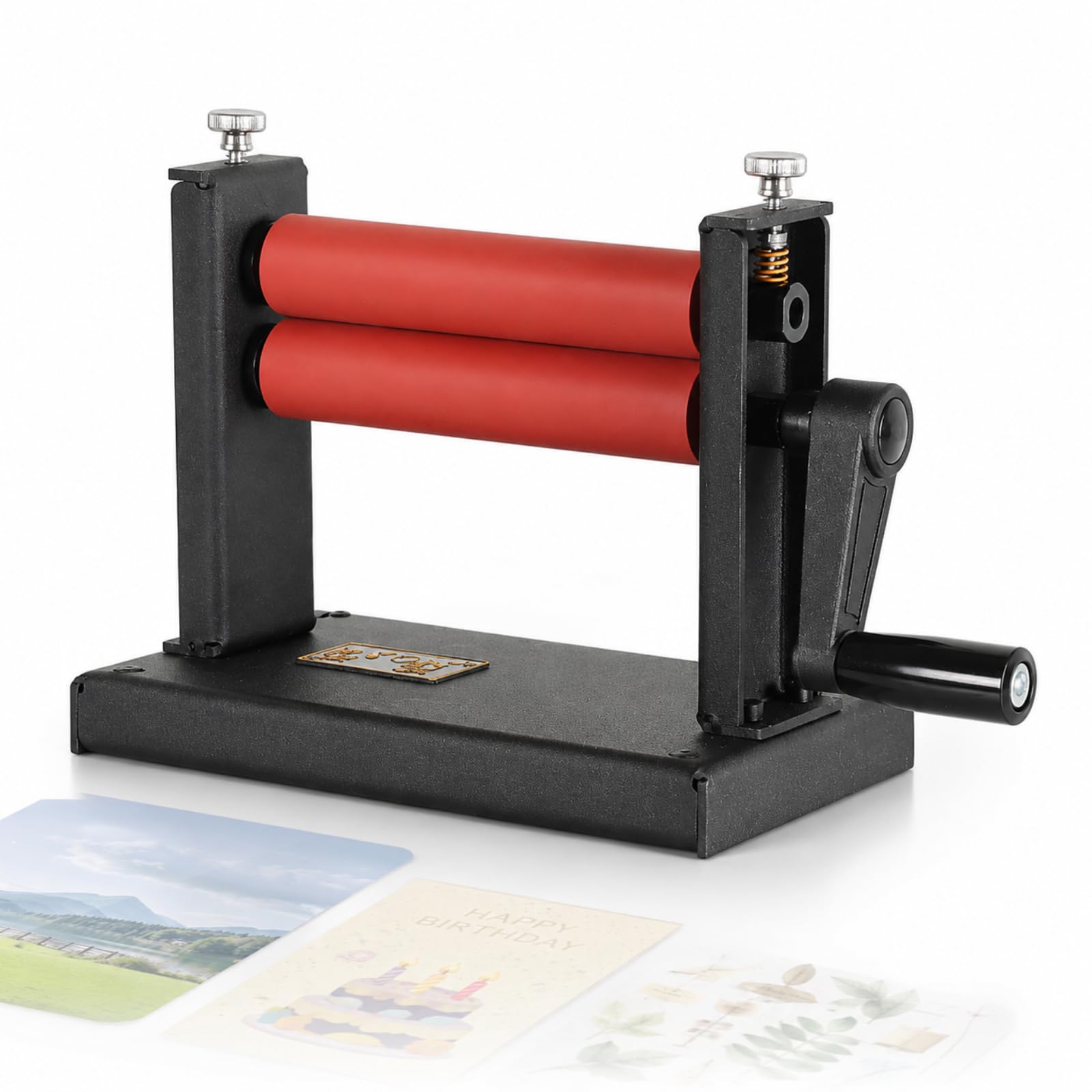 Plastificadora Manual En Frío De 6 Pulgadas, Plastificadora De Sobremesa Manual con Rodillos De Goma Ajustables, Acabado Suave Y Sin Burbujas, para Fotos, Tarjetas Y Documentos Pequeños