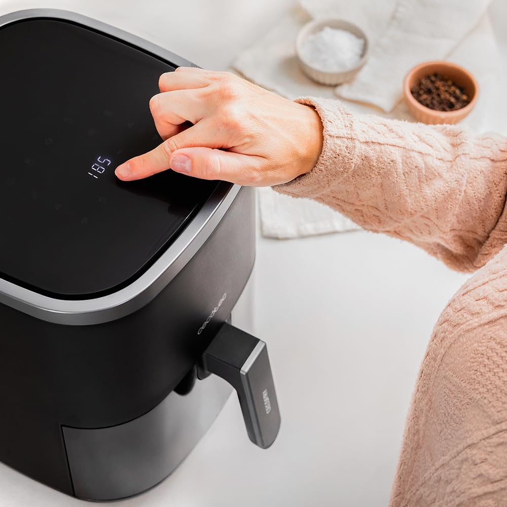 Cecotec Friteuse à Air sans Huile de 4 L avec Fenêtre Cecofry Fantastik Window 4000. Air Fryer. 1400 W, 9 Menus, Contrôle Tactile, Technologie PerfectCoo, 80-200ºC, Temps Ajustable | Avec fenêtre Cecofry Fantastik Window 4000, Air Fryer, 1400 W, 9 menus,